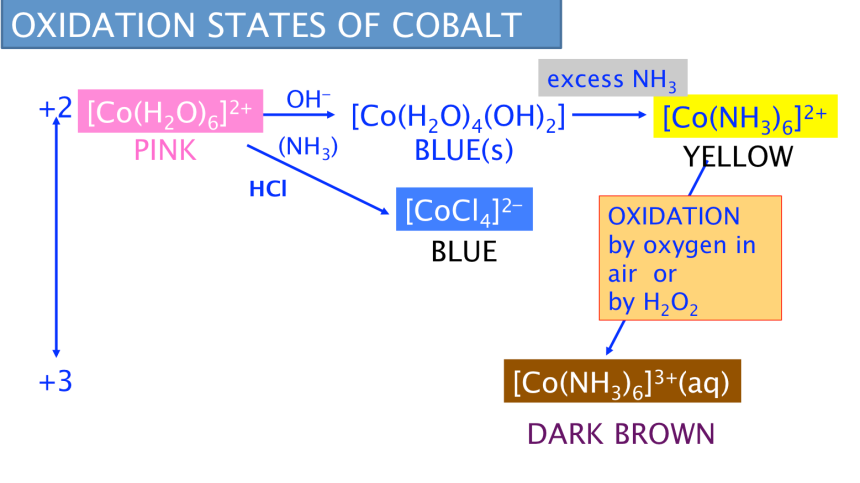 COBALT A2 Transition Metals Variable Oxidation States